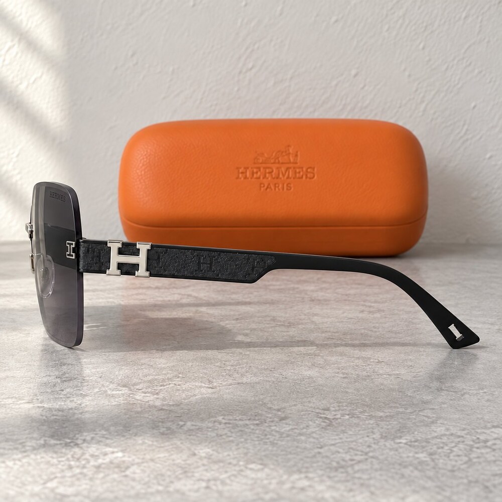 Hermes Rimless Silver H Sunglasses - Picture 3 of 6